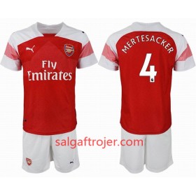 Arsenal Fodboldtrøjer MERTESACKER 4 Børn Hjemmebanesæt 2018/19 Kort ærmer